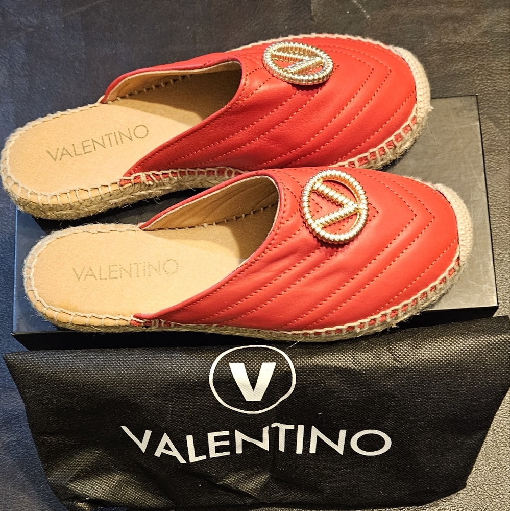 Valentino by Mario ValentinoClara Leather Espadrille Mules size 8